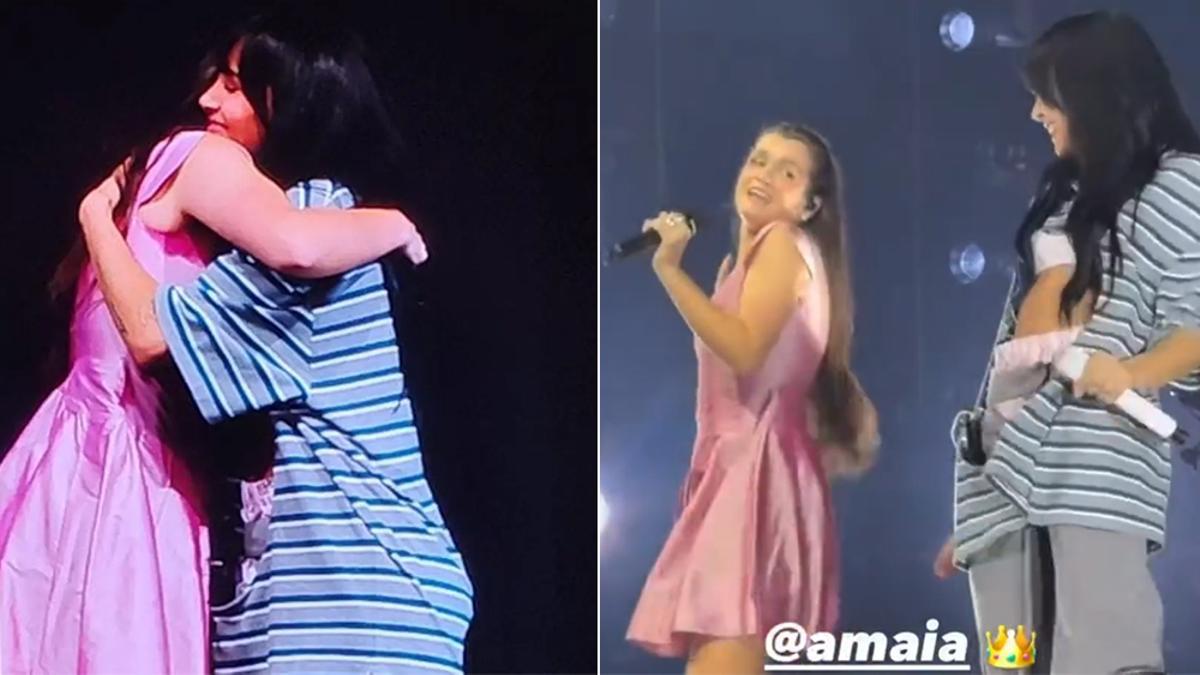 Vídeo: Amaia se reencontró en su gran noche con Aitana sobre el escenario,  y rememoraron el espíritu de 'OT 2017'